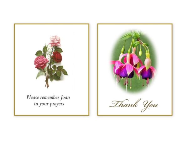 Acknowledgement Cards - MC Printers Ballybunion