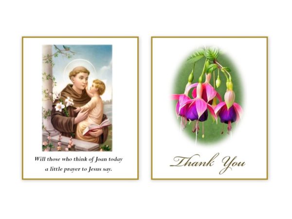 Acknowledgement Cards - MC Printers Ballybunion