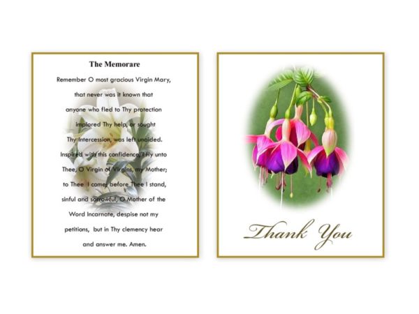 Acknowledgement Cards - MC Printers Ballybunion